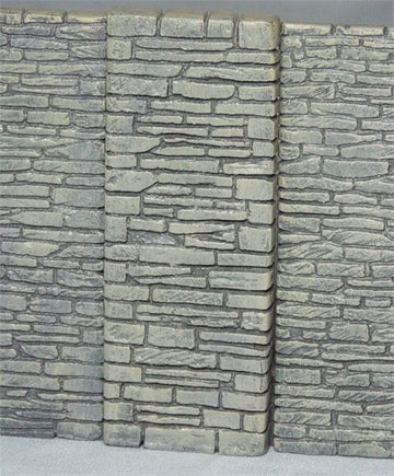 High Stone Retaining Wall Buttress
